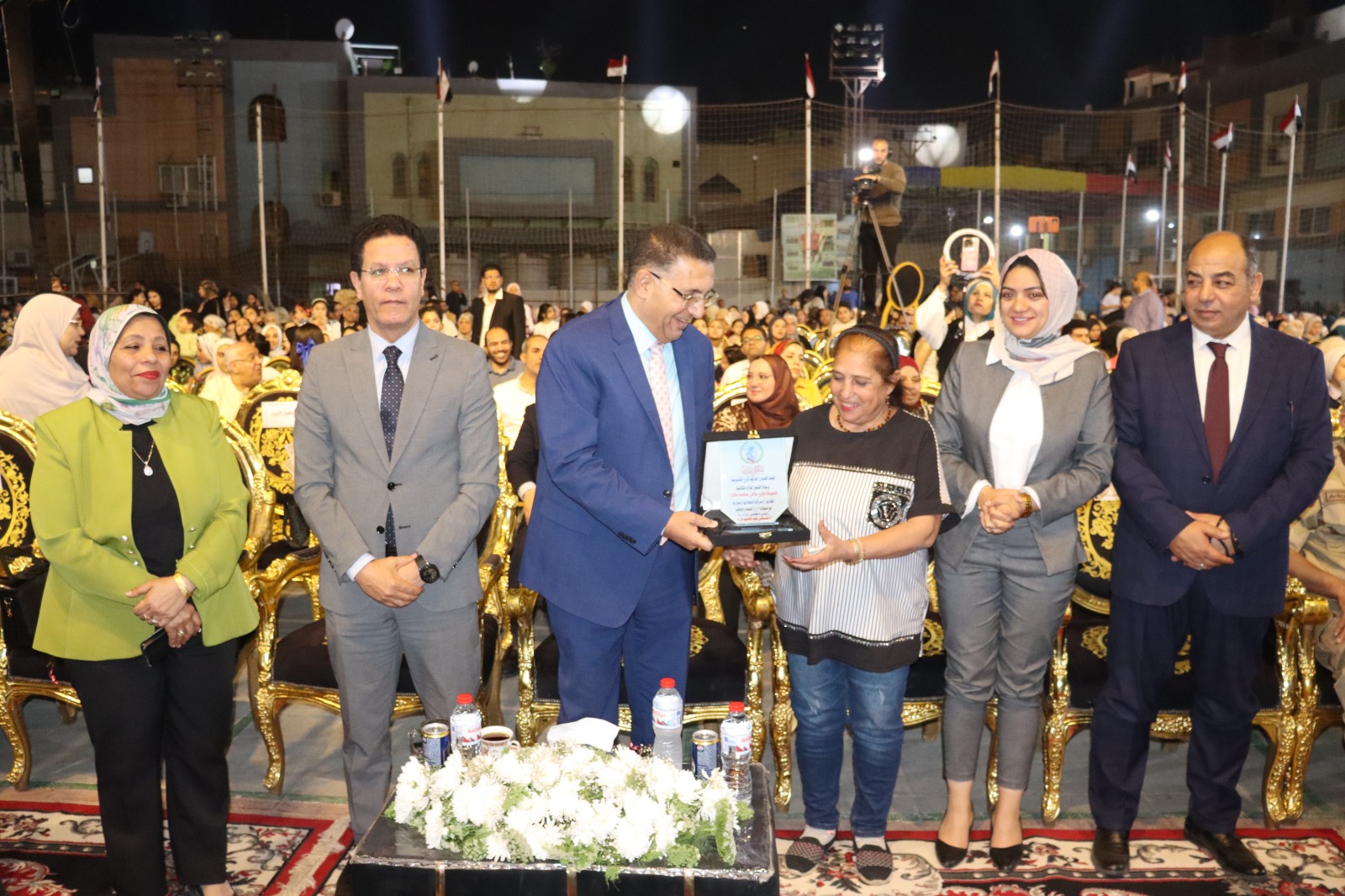 محافظ القليوبية ورئيس جامعة بنها يشهدان احتفالية جمعية الشبان العالمية بالذكرى الـ 44 لتحرير سيناء