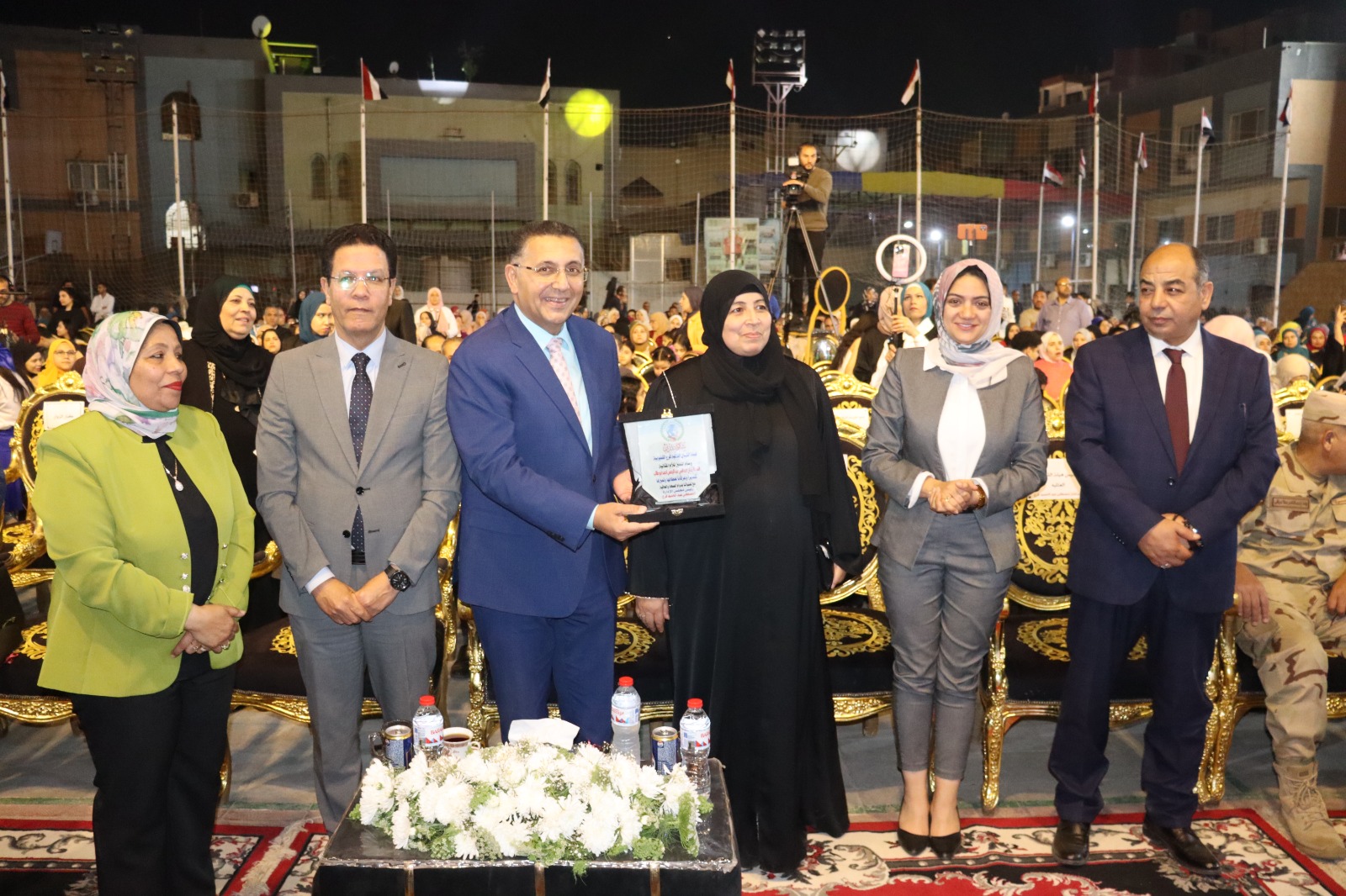 محافظ القليوبية ورئيس جامعة بنها يشهدان احتفالية جمعية الشبان العالمية بالذكرى الـ 44 لتحرير سيناء