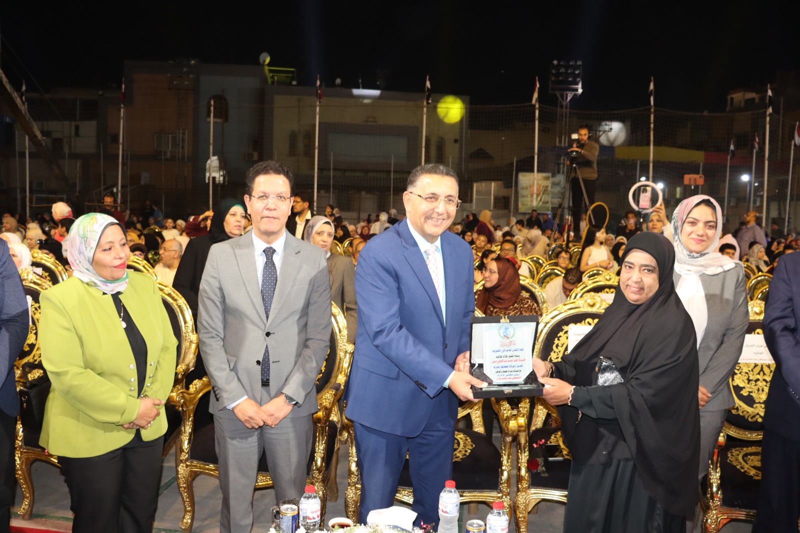 محافظ القليوبية ورئيس جامعة بنها يشهدان احتفالية جمعية الشبان العالمية بالذكرى الـ 44 لتحرير سيناء