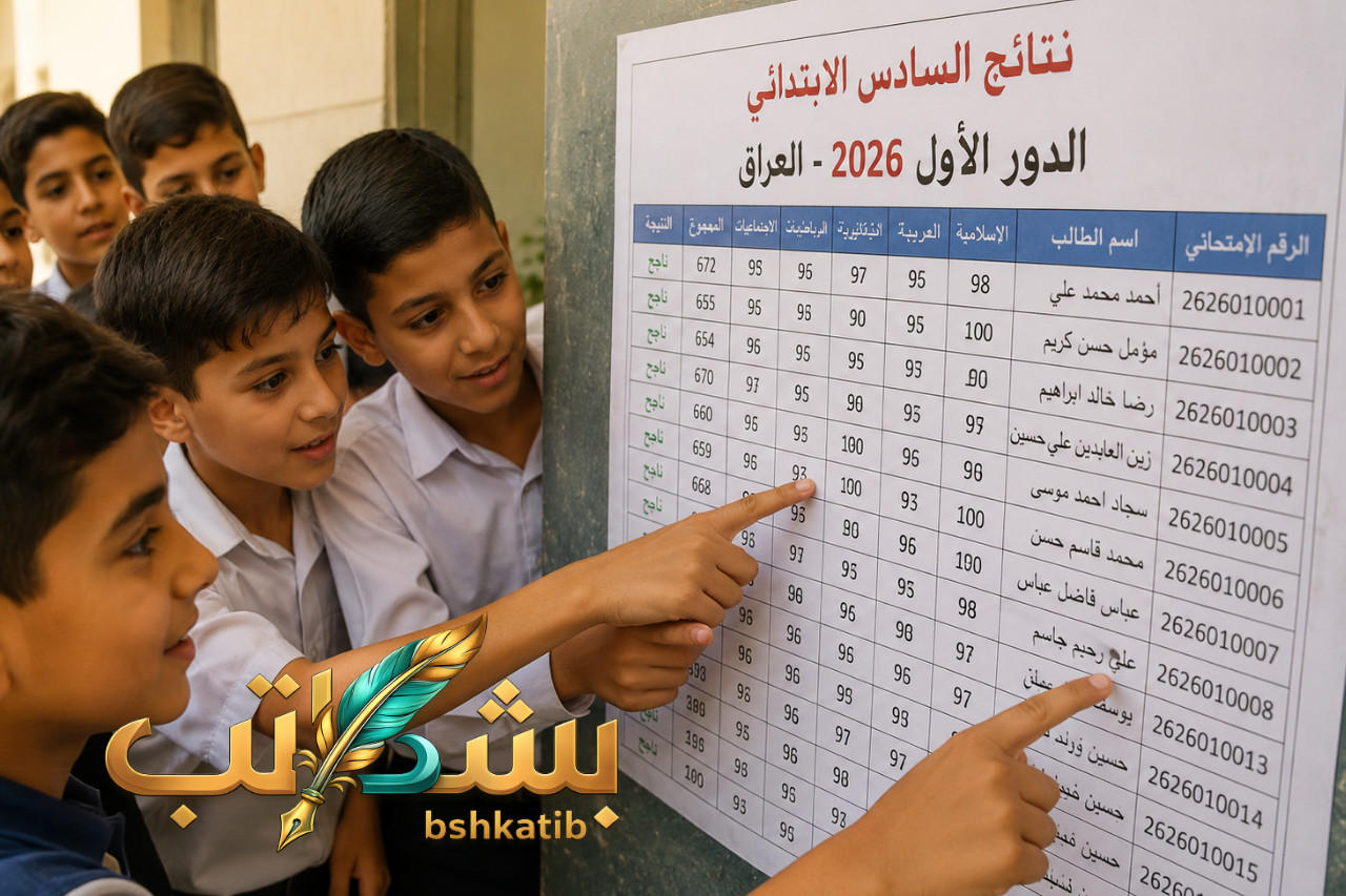 نتائج السادس الابتدائي الدور الاول 2026-نتائج السادس الابتدائي الدور الاول 2026-موقع نتائجنا السادس الابتدائي 2026-نتائج السادس -