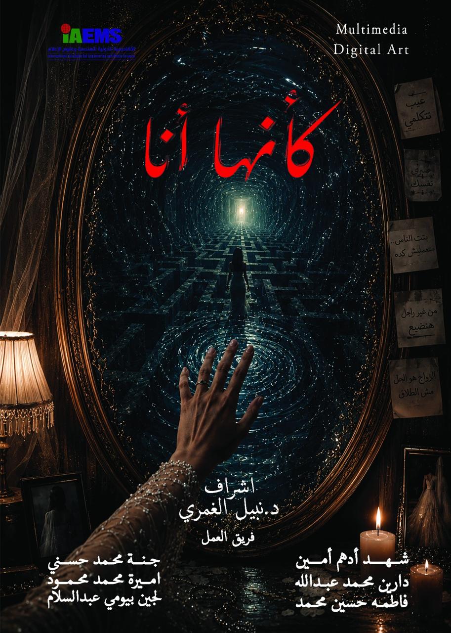 لوجين بيومي- كأنها أنا- مشروع تخرج- الأكاديمية الدولية للهندسة وعلوم الإعلام- الإعلام الرقمي- قضايا المرأة- مليكة أيمن-