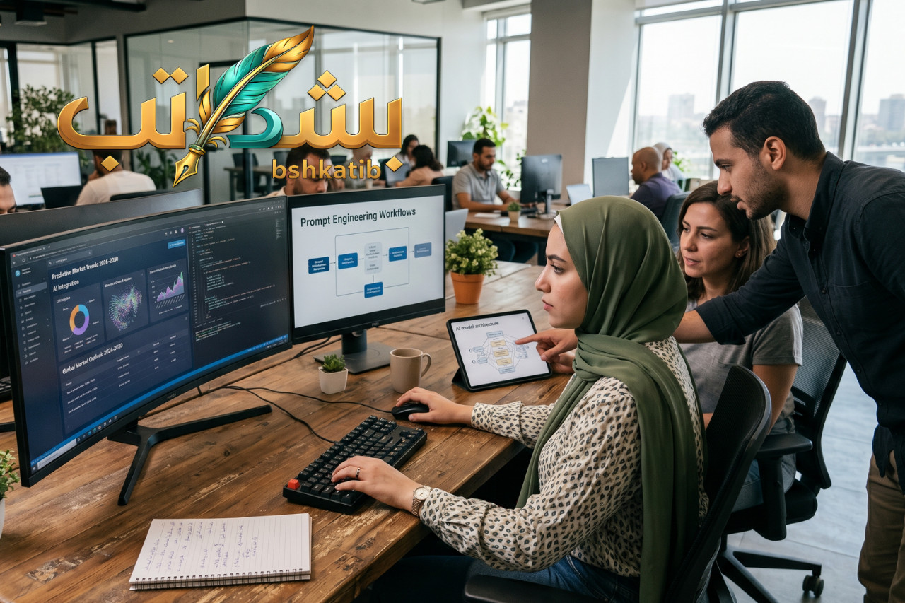 تعبيرية من بشكاتب عن مهارات الذكاء الاصطناعي المطلوبة في سوق العمل