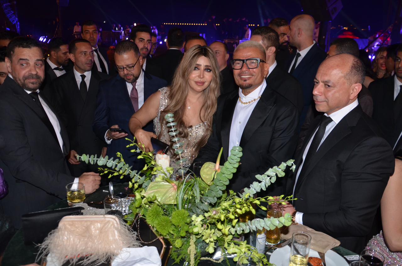 إيمان أبو طالب- عمرو دياب- عماد زيادة- زفاف ابنة شقيق عماد زيادة- إطلالة إيمان أبو طالب